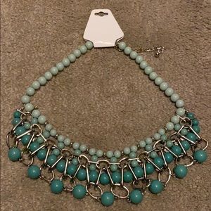 Beautiful teal bead necklace